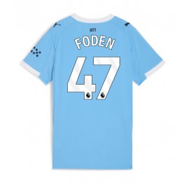 Manchester City Phil Foden #47 Thuis tenue Dames 2025-26 Korte Mouw